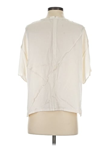 Vince. Short Sleeve Silk Top (view 2)