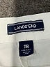 Lands' End Solid White Ivory Khaki Shorts Size 18 - photo 3