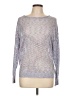 John Paul Richard 100% Acrylic Metallic Silver Pullover Sweater Size L - photo 1