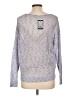 John Paul Richard 100% Acrylic Metallic Silver Pullover Sweater Size L - photo 2