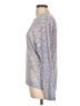 John Paul Richard 100% Acrylic Metallic Silver Pullover Sweater Size L - photo 5