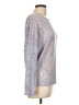 John Paul Richard 100% Acrylic Metallic Silver Pullover Sweater Size L - photo 4