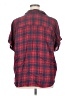 Grayson 100% Lyocell Plaid Red Short Sleeve Polo Size Lg (4) - photo 2