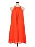 CeCe 100% Polyester Solid Orange Cocktail Dress Size 12 - photo 1