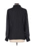 Halston 100% Polyester Stripes Black Long Sleeve Blouse Size 12 - photo 2