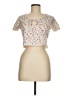 Romwe Ivory Short Sleeve Polo Size 6 - photo 1