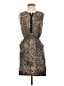 Cope 100% Polyester Animal Print Brown Cocktail Dress Size XS - photo 1