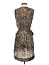 Cope 100% Polyester Animal Print Brown Cocktail Dress Size XS - photo 2