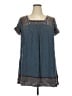 Knox Rose 100% Rayon Blue Short Sleeve Blouse Size XXL - photo 1