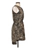 Cope 100% Polyester Animal Print Brown Cocktail Dress Size XS - photo 4