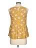 TU 100% Viscose Yellow Sleeveless Blouse Size 10 - photo 2