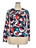 August Silk Blue Long Sleeve Blouse Size XXL - photo 1