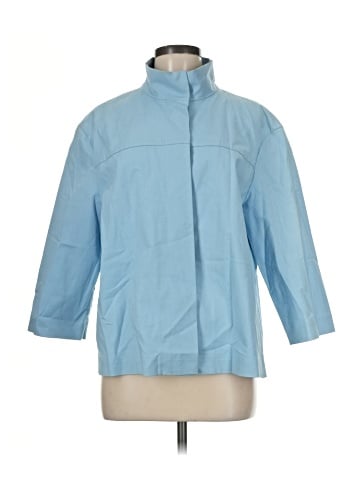 Lafayette 148 New York 3/4 Sleeve Button-Down Shirt (view 1)