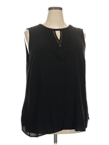 Pale Sky Sleeveless Blouse (view 1)