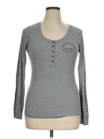 Harley Davidson Long Sleeve Henley (view 1)