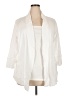 Rafaella 100% Cotton White Cardigan Size 2X - photo 1