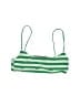 Triangl Stripes Green Swimsuit Top Size S - photo 1