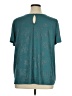 Angels Teal Short Sleeve Blouse Size 1X - photo 2