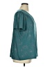 Angels Teal Short Sleeve Blouse Size 1X - photo 4