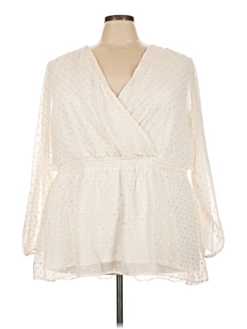 Lane Bryant Long Sleeve Blouse (view 1)