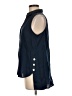 J.Jill 100% Linen Blue Sleeveless Button-Down Shirt Size Med Petite - photo 5