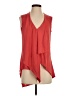 BCBGMAXAZRIA Solid Red Sleeveless Blouse Size XS - photo 1