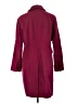 MICHAEL Michael Kors Burgundy Wool Coat Size L - photo 2