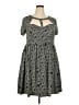 Hot Topic Paisley Gray Casual Dress Size 5X (5) - photo 1