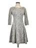ModCloth Tweed Gray Casual Dress Size M - photo 1