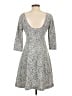ModCloth Tweed Gray Casual Dress Size M - photo 2