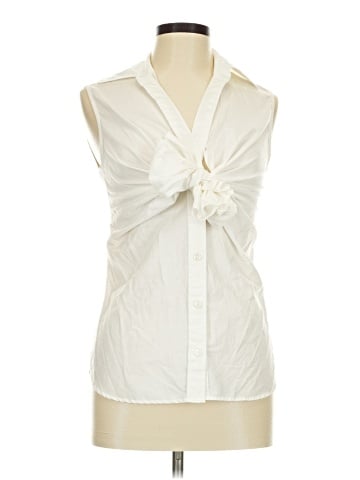 Yves Saint Laurent Rive Gauche Tie-Front Blouse (view 1)