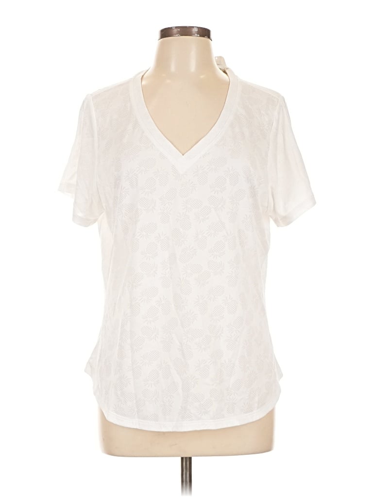 Tommy Bahama Short Sleeve Blouse In Ivory