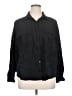 Old Navy Solid Black Long Sleeve Button-Down Shirt Size XL - photo 1