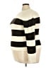 Massimo Dutti 100% Cotton Stripes Ivory Turtleneck Sweater Size 3X - photo 5