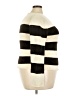 Massimo Dutti 100% Cotton Stripes Ivory Turtleneck Sweater Size 3X - photo 4
