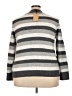 Halogen Stripes Silver Gray Turtleneck Sweater Size 3X - photo 2