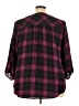 Torrid 100% Polyester Burgundy 3/4 Sleeve Blouse Size 3X Plus (3) - photo 2