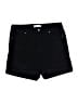 Wax Jean Solid Black Shorts Size 1X - photo 1