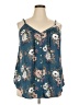 Torrid Teal Sleeveless Blouse Size 2X Plus (2) - photo 1