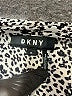 DKNY Animal Print Silver Short Sleeve Blouse Size XL - photo 7