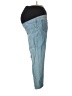 Isabel Maternity 100% Cotton Color Block Blue Jeans Size 10 Maternity - photo 5