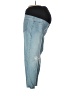Isabel Maternity 100% Cotton Color Block Blue Jeans Size 10 Maternity - photo 4