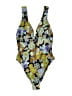 Unbranded Floral Blue One Piece Swimsuit Size P (petite) - photo 1