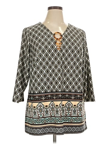 Tacera 3/4 Sleeve Blouse (view 1)