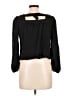 Market and Spruce 100% Polyester Black 3/4 Sleeve Top Size L - photo 2