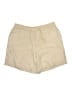 J.Jill 100% Linen Solid Tan Ivory Khaki Shorts Size 20 - photo 1