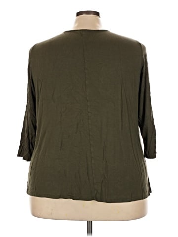 Green Envelope 3/4 Sleeve Blouse (view 2)
