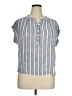 AB Studio 100% Rayon Blue Short Sleeve Top Size XL - photo 1