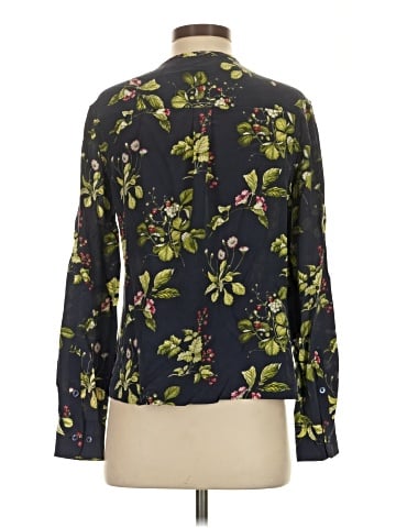 Equipment Long Sleeve Silk Top (view 2)