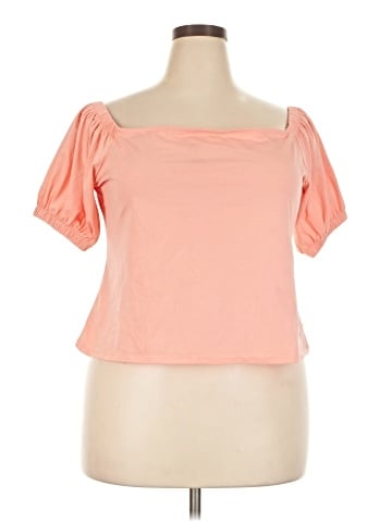 ELOQUII Short Sleeve Top (view 1)